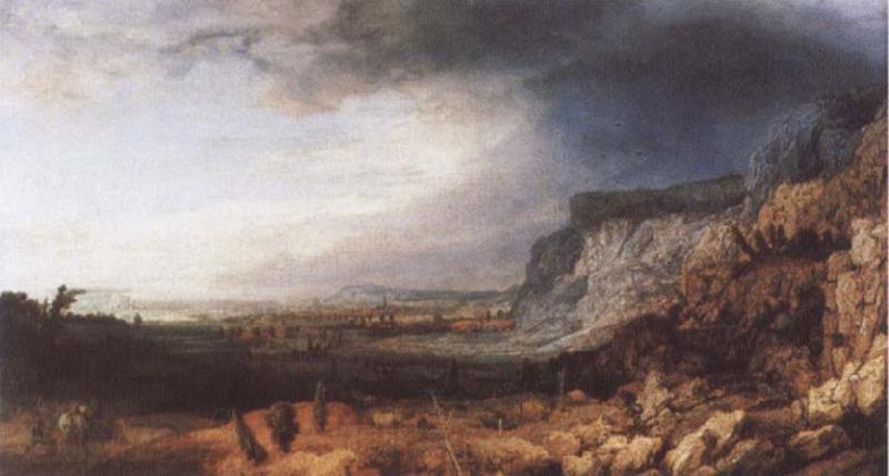 Hercules Seghers Broad Valley Landscape with Rocks Spain oil painting art